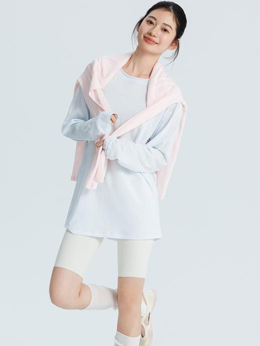 春夏新品瑜伽服女运动宽松长袖透气轻薄健身服套头T恤 000MTTP1046 商品图1