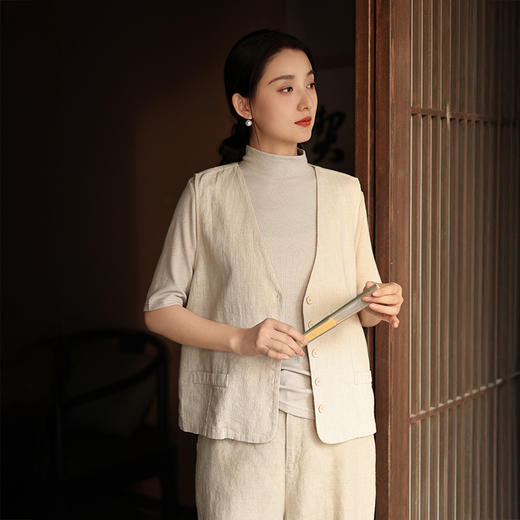 （3-5天发货） 苎麻马甲 商品图0