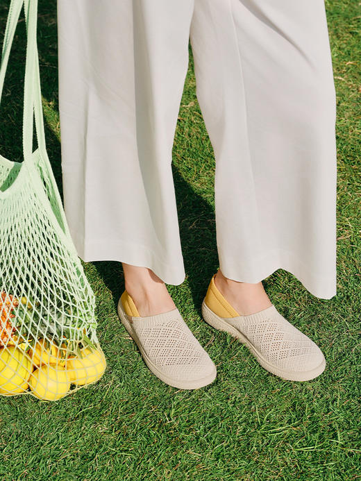 PANSY盼喜宽胖脚两穿休闲鞋网面透气单鞋2026春夏新款---4369 商品图1