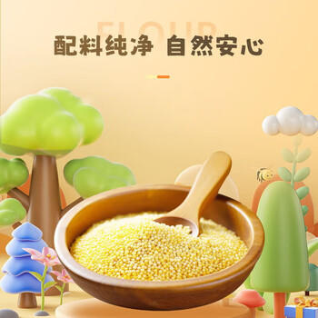 健稚 无小麦小米大米饺子粉无麸质无蛋儿童饺子面条馄饨主食面粉2盒 /粮油调味 /面粉 /通用粉 商品图5