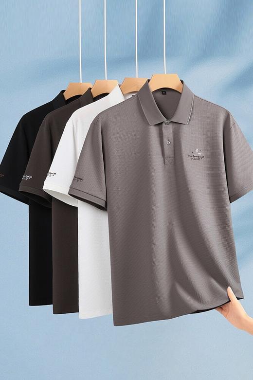 【DK】大依优型大码男装夏季polo领短袖T恤速干透气商务百搭短袖上衣 商品图5