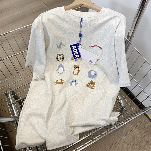 特价出！少量！ADER卡通刺绣短袖T恤~ 商品图9