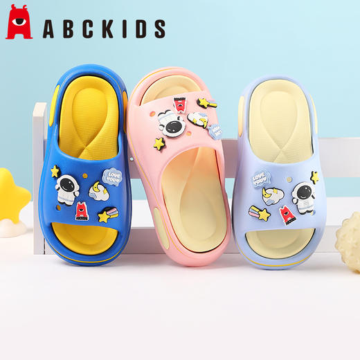 【ABCKIDS】儿童拖鞋男童太空人亲子居家室内鞋厚底EVA软底防滑凉拖鞋24-35 商品图4