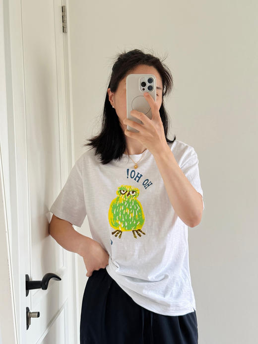 45猫头鹰 R竹节棉-春夏短袖T恤【包邮+三天无理由退换】 商品图3