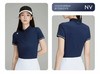 F0318126撞色提织装饰女士防晒修身短袖POLO衫上衣 商品缩略图12