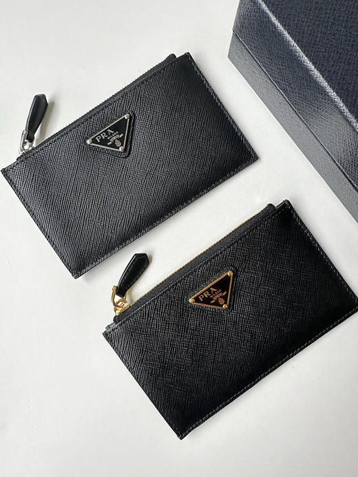 THS-无 P家 经典优雅十字纹Saffiano 皮革卡包 2色 CQ1431 商品图0