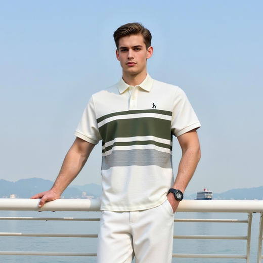夏季商务休闲短袖POLO衫男翻领新款时尚上衣   XLM-CM8687146 商品图3
