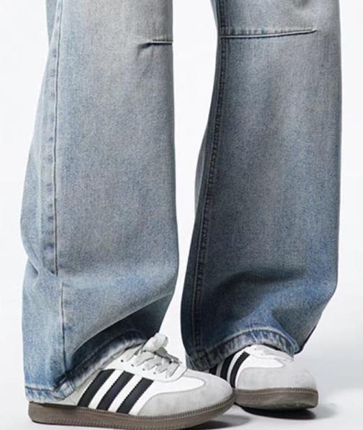 F031852春季新款时尚通勤百搭显瘦情侣款直筒牛仔裤 商品图7