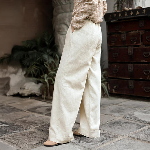 （3-5天发货） 苎麻棉阔腿裤 商品图10