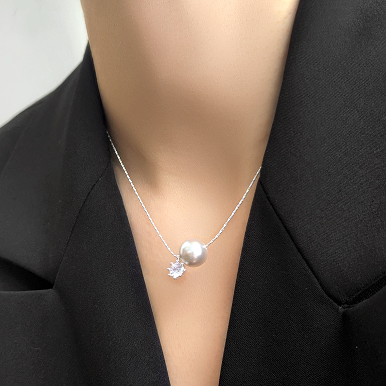 春日限定【抢先购】BAOFANDI宝梵迪 2026新款法式爆闪小太阳轻奢珍珠项链-mi_bba