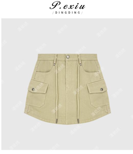 03-4潘依绣丁丁宠粉工装抽绳辣妹重工短裙工装裙Q32654 商品图0