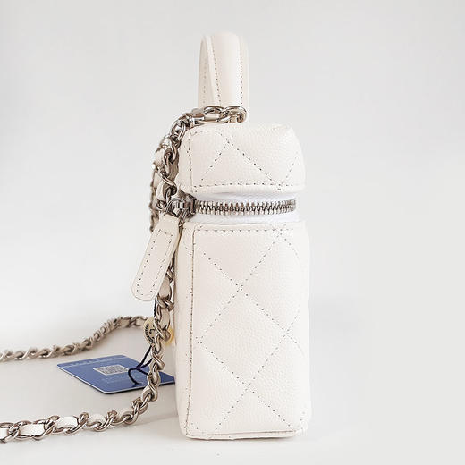 【闲置】CHANEL香奈儿AP4854 B21489 1060125B白色银扣荔枝牛皮星星LP盒子包手提单肩包女士160326AK30 商品图4