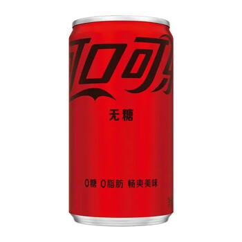 可口可乐（Coca-Cola）零度可乐 无糖零卡碳酸饮料mini汽水200ml*24罐 商品图3