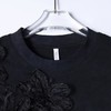 26T137SDSA男装2026新款高贵轻奢高街重工立体花朵短袖T恤显瘦百搭上衣 商品缩略图2