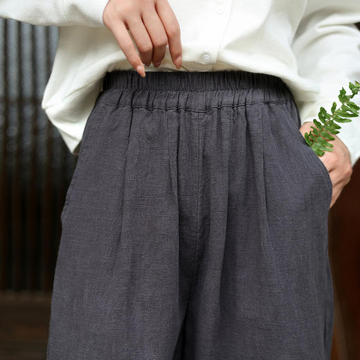 （3-5天发货） 苎麻棉阔腿裤 商品图5