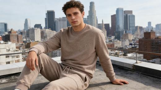 【棉合成绵羊绒空气层外穿】SCHIESSER德国舒雅高端铂雅男士时尚外穿单件上衣 单裤99/25235U  99/25407P 商品图5