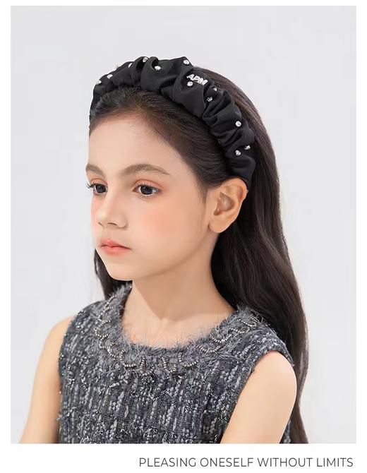 F031813细软塌救星赵露丝同款海瑟薇钉钻褶皱休闲百搭发箍 商品图14