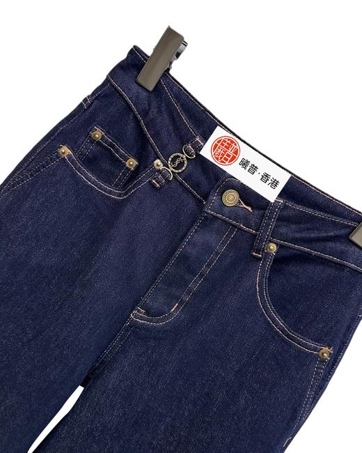 女款链扣棉牛仔裤长裤la024 商品图2