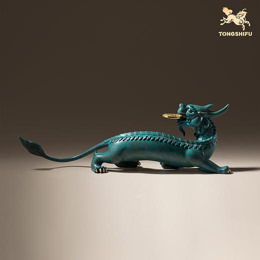 铜师傅《貔貅回首 一切都有》招财客厅铜貔貅摆件 办公室装饰品 商品图2