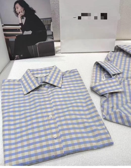 318-1 仅此一批 自留推荐 渠道货 ED高圆圆同款方格纹衬衫 商品图8