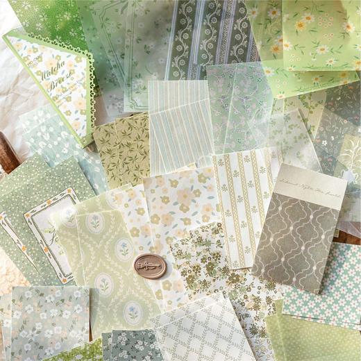 陌墨纸间花迹系列原创复古多材质素材纸 商品图1