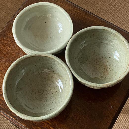 日本中古粗陶手作器皿 带签章 X1520 商品图3