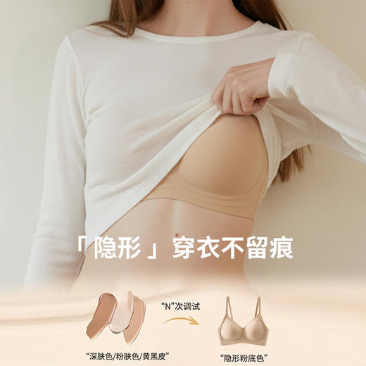 弗利少女升级4.0果冻胶莫代尔无痕聚拢内衣 女无钢圈防下垂隐形 商品图4