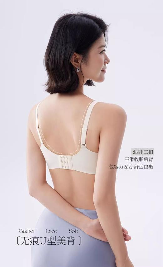 轻奢体感！100%蚕丝内里抑菌聚拢文胸 商品图3
