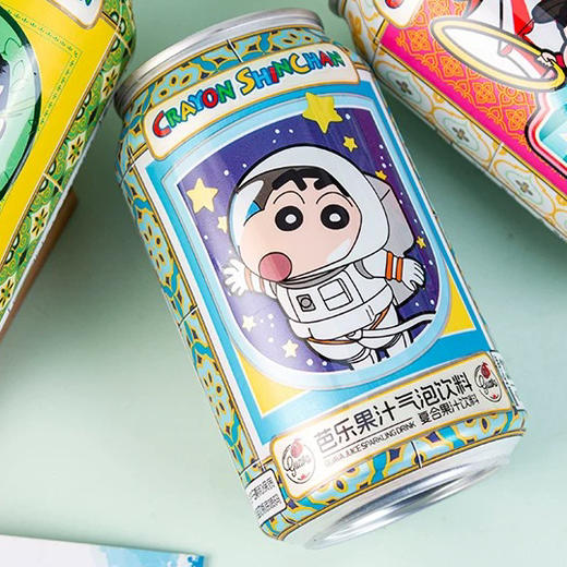 蜡笔小新芭乐果汁气泡饮料330ml 商品图1