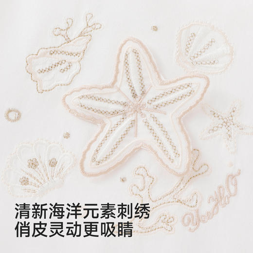 【商场同款】英氏女童短袖T恤夏季新款桑蚕丝短袖上衣儿童打底衫 商品图3