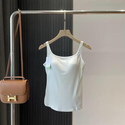 直发【C6240】优可丝升级~一体杯带胸垫宽螺纹吊带背心美背 商品图2