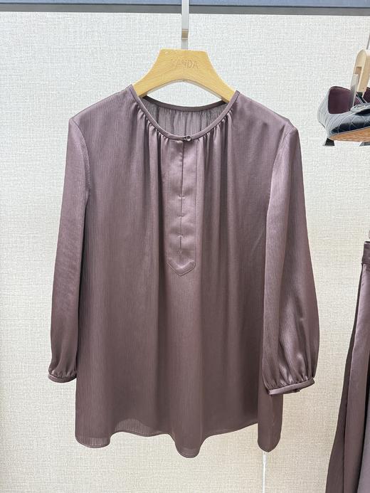 设计风圆领中袖上衣 商品图5