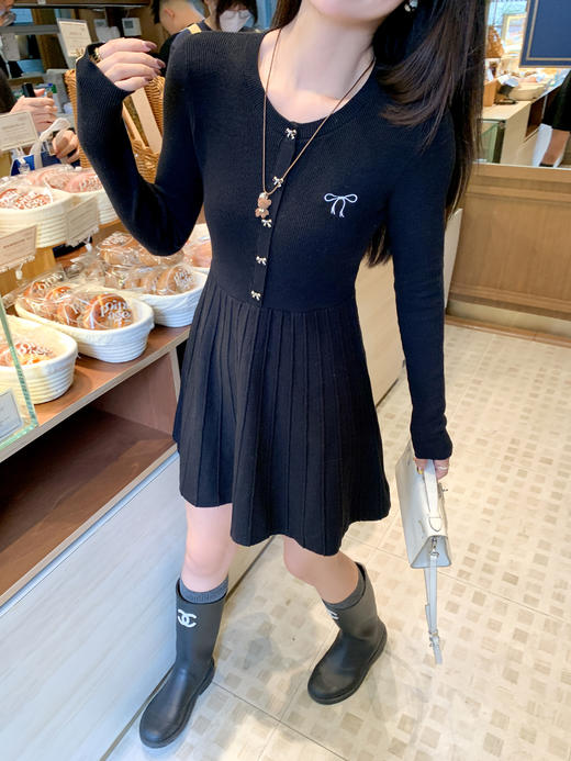 <曾小咸推荐>3.19现货秒杀 ！微信超特价！韩系刺绣针织连衣裙 日常199.99 立减110 秒杀89.99！！ 商品图9