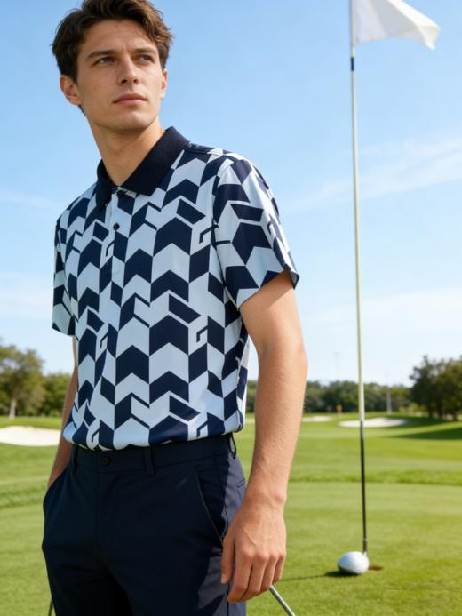 G2000男装SS26商场新款【BLACK】【高尔夫系列】运动短袖POLO衫61447253 商品图0