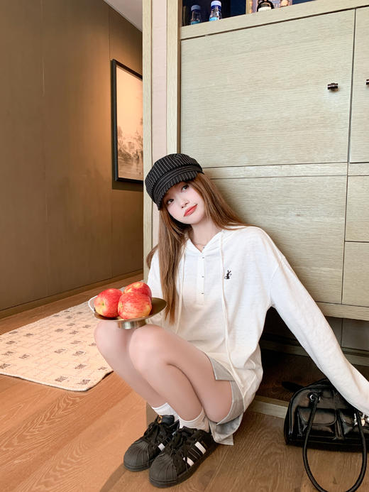 <曾小咸推荐>3.20现货秒杀 ！微信超特价！休闲连帽长袖T恤 日常159.99 立减90 秒杀69.99！！ 商品图11