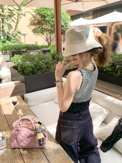 <曾小咸推荐>3.21现货秒杀 ！微信超特价！拼接小碎花开衫+吊带套装 日常199.99 立减120 秒杀79.99！！ 商品图11