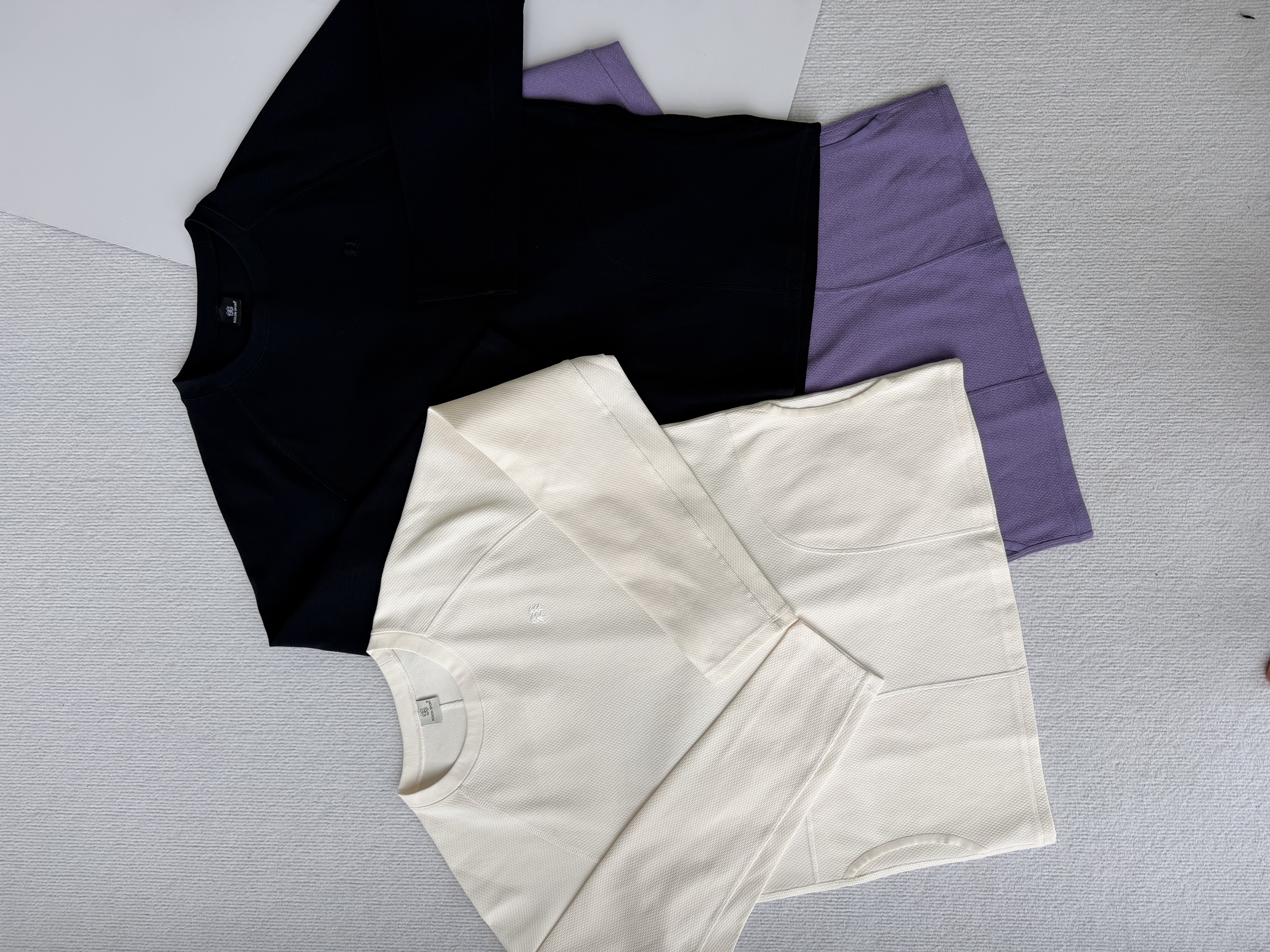 威海迪尚，无吊牌，KLN SPORT 壳隆华夫格纹理速干吸湿速干长袖T恤（LURT6ST535）