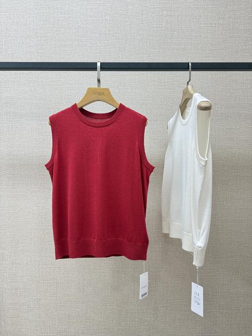 圆领羊毛背心 商品图2