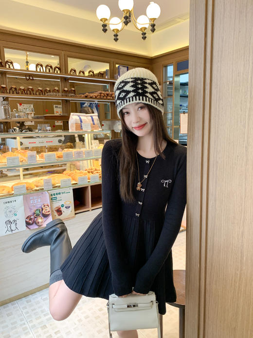 <曾小咸推荐>3.19现货秒杀 ！微信超特价！韩系刺绣针织连衣裙 日常199.99 立减110 秒杀89.99！！ 商品图11