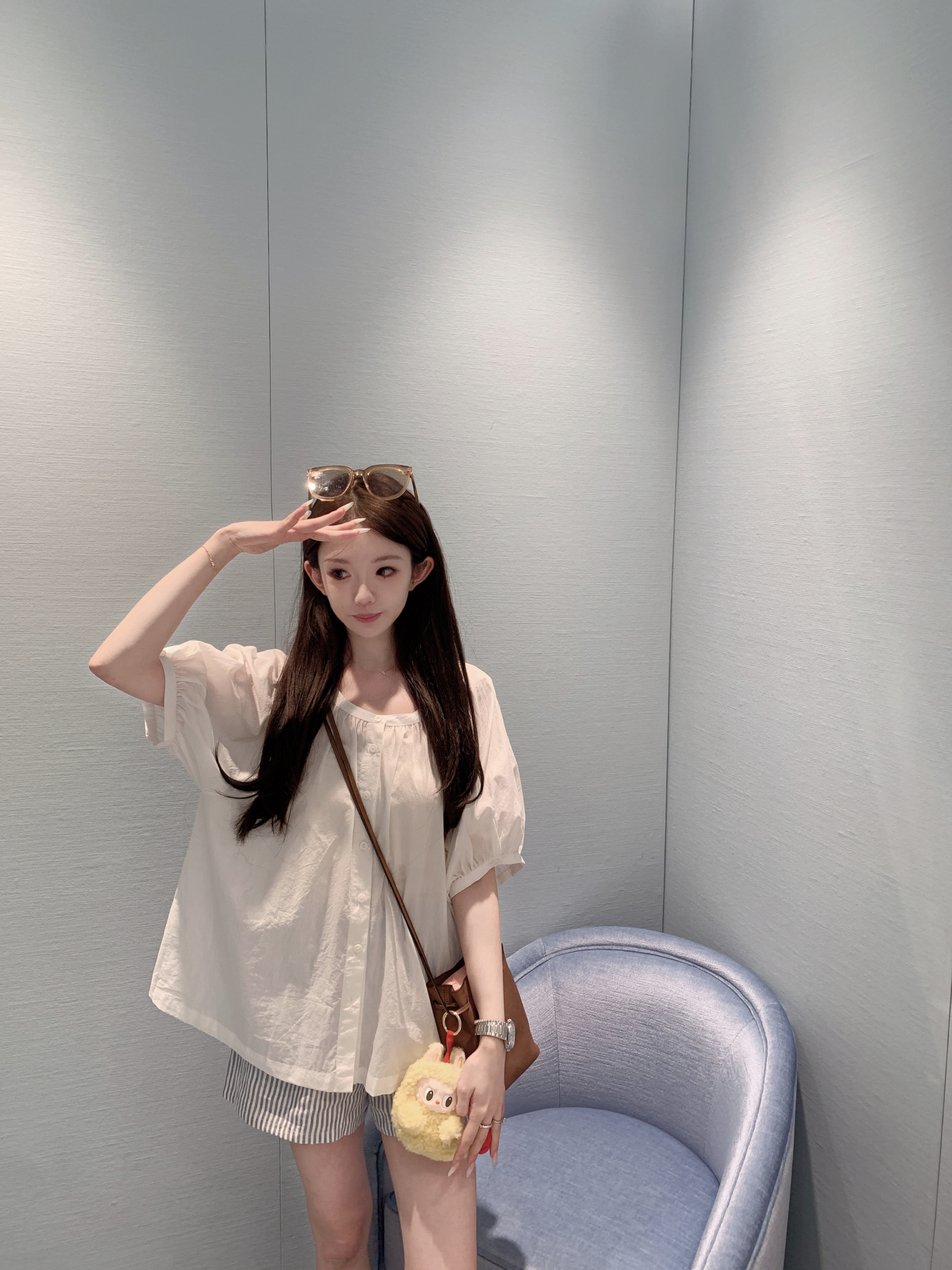 金蘑菇菇 盛夏真如意 / Do@n氧气感衬衫 亲肤100棉