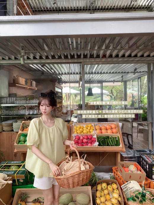 金蘑菇菇 盛夏真如意 / Do@n氧气感衬衫 亲肤100棉 商品图12