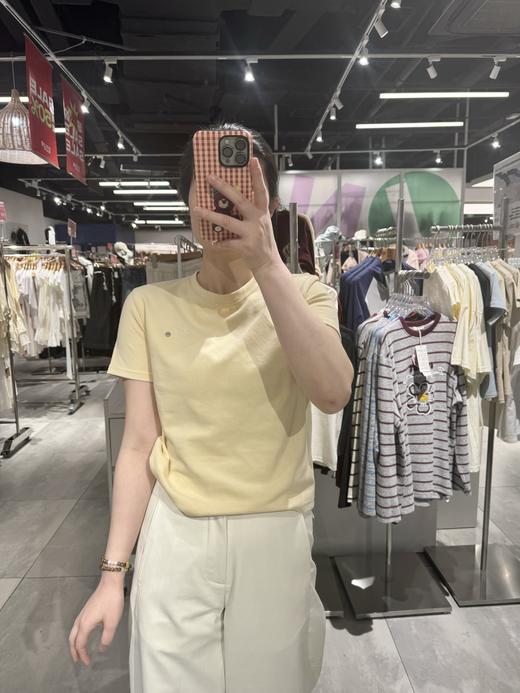 圆领百搭基本款云朵绒T恤-纪念日百货门店同款169252959 商品图1