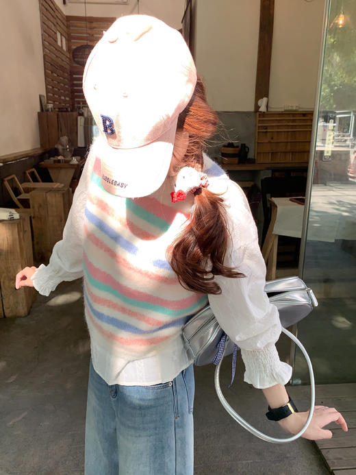 <曾小咸推荐>3.20现货秒杀 ！微信超特价！韩系撞色针织马甲 日常159.99 立减100 秒杀59.99！！ 商品图14