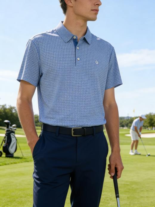 G2000男装SS26商场新款【BACK】【速干】高尔夫运动系列POLO衫61447263 商品图0