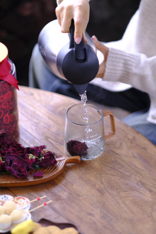 【2026春日集采】云南大理2026春墨江玫瑰，云南大理头水墨红玫瑰冻干花大蕊花茶富花青素 香味浓、花瓣厚，花朵大 商品图7