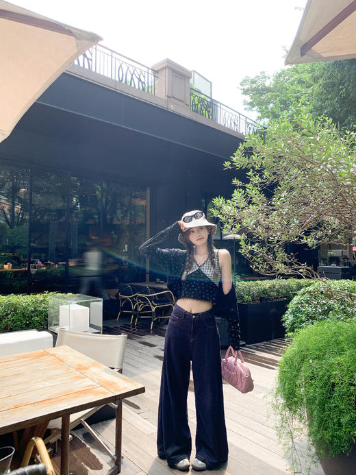 <曾小咸推荐>3.21现货秒杀 ！微信超特价！拼接小碎花开衫+吊带套装 日常199.99 立减120 秒杀79.99！！ 商品图5