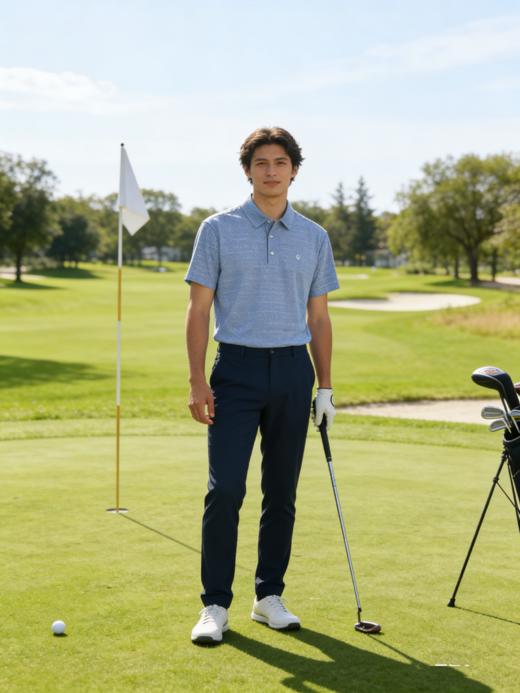 G2000男装SS26商场新款【BACK】【速干】高尔夫运动系列POLO衫61447263 商品图1