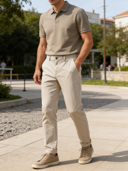 G2000男装SS26商场新款【BLACK】修身锥形休闲裤61461507 商品图0