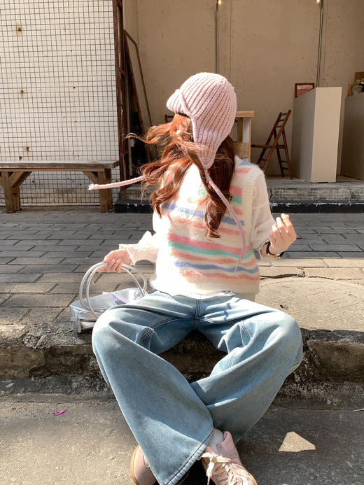 <曾小咸推荐>3.20现货秒杀 ！微信超特价！韩系撞色针织马甲 日常159.99 立减100 秒杀59.99！！ 商品图9