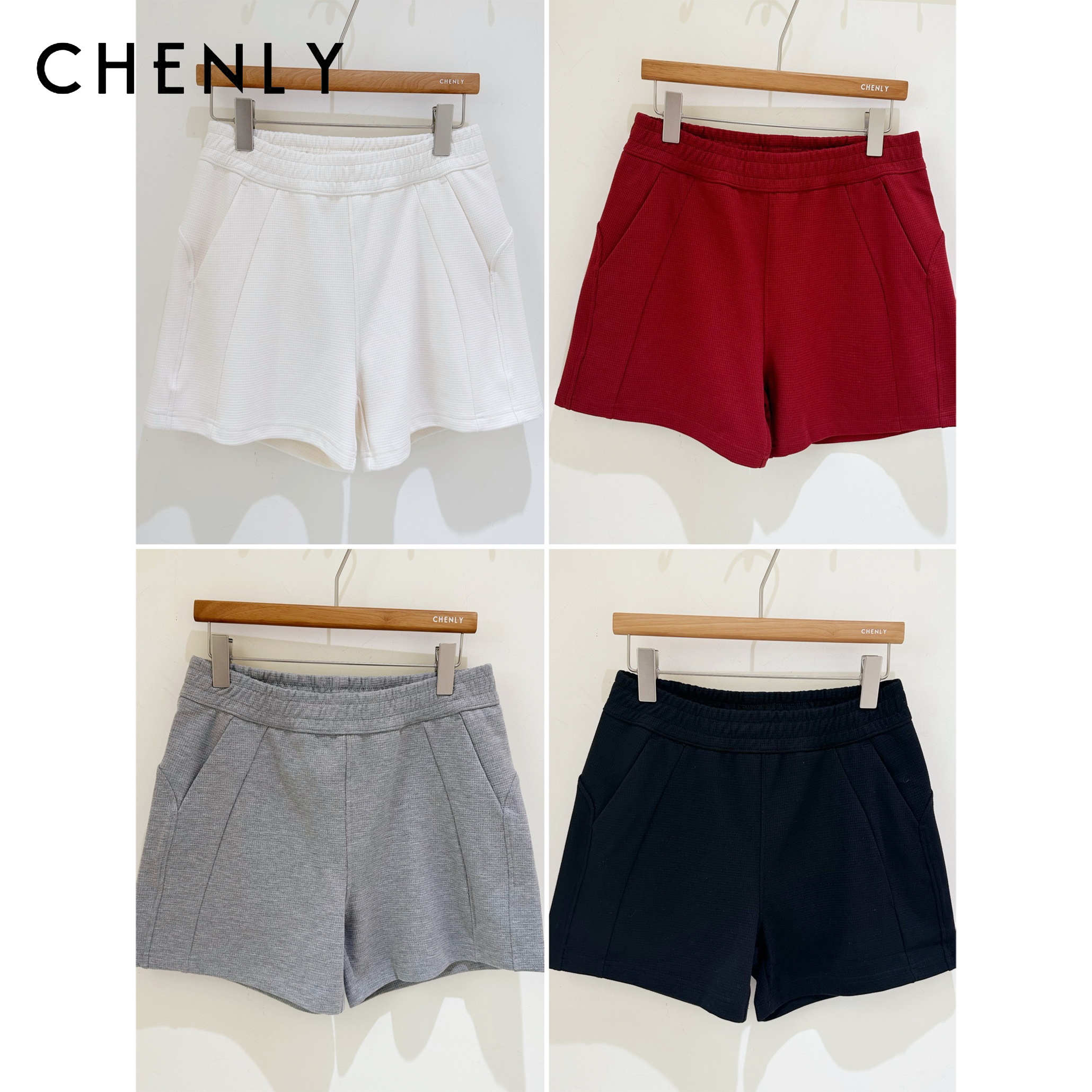 尘衣｜26SS高腰松紧宽腰头短裤